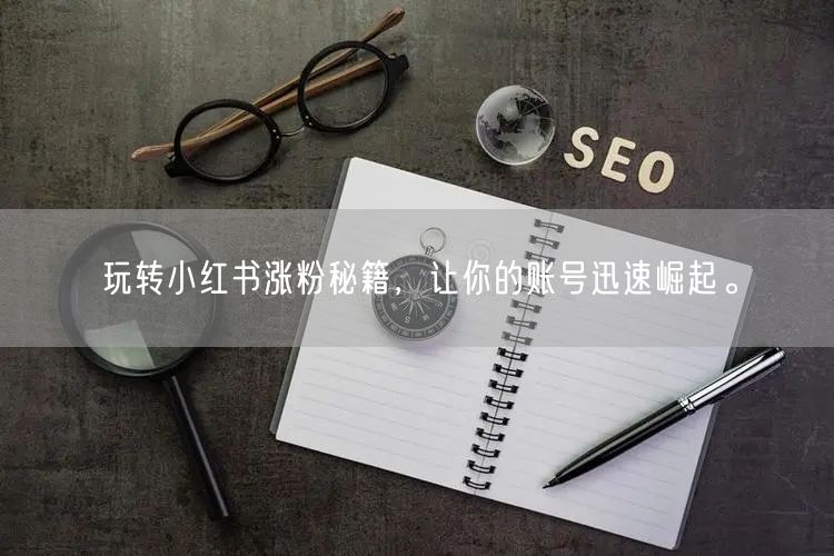 玩转小红书涨粉秘籍，让你的账号迅速崛起。