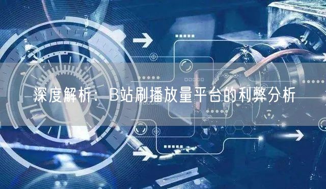 深度解析：B站刷播放量平台的利弊分析