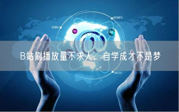 B站刷播放量不求人，自学成才不是梦