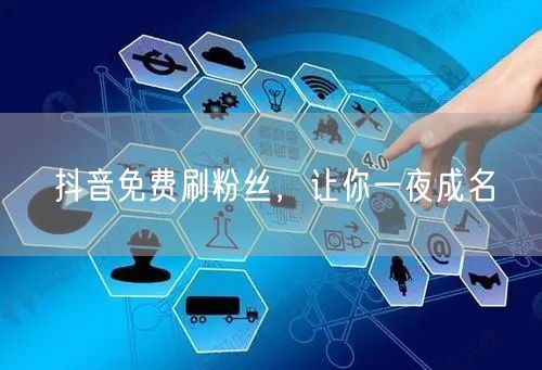 抖音免费刷粉丝，让你一夜成名
