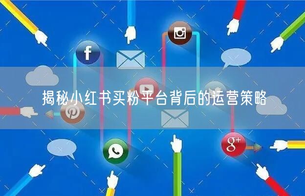 揭秘小红书买粉平台背后的运营策略