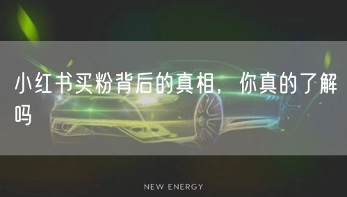 小红书买粉背后的真相，你真的了解吗