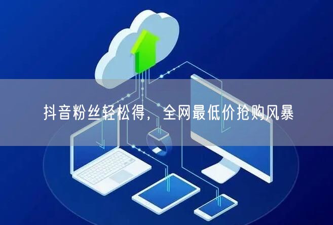 抖音粉丝轻松得，全网最低价抢购风暴