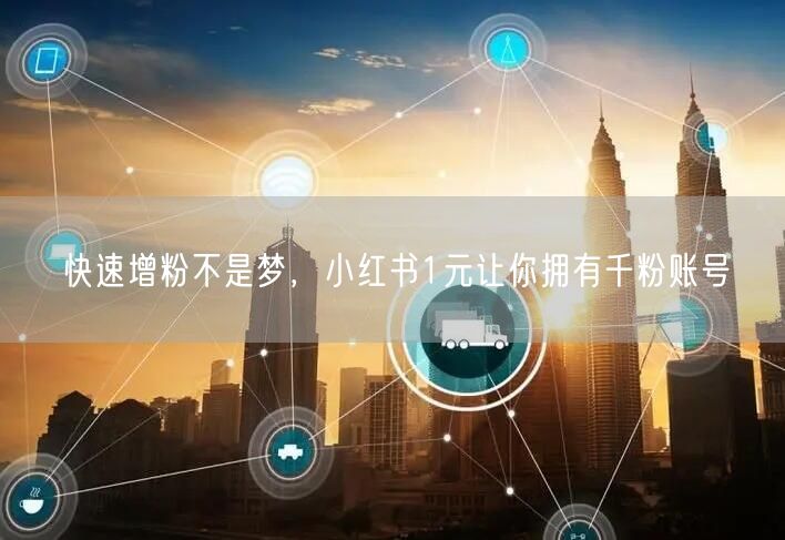 快速增粉不是梦，小红书1元让你拥有千粉账号