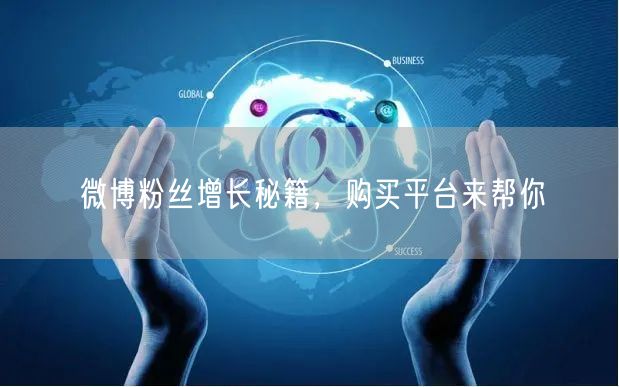微博粉丝增长秘籍，购买平台来帮你