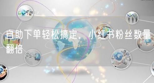 自助下单轻松搞定，小红书粉丝数量翻倍