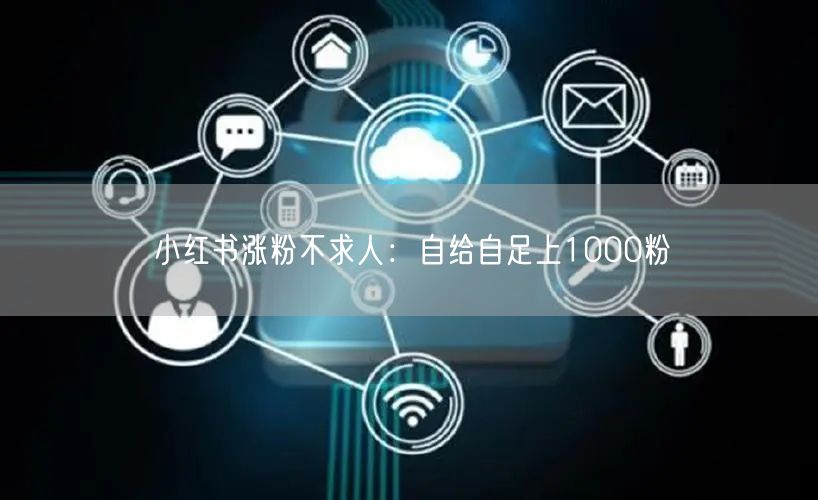 小红书涨粉不求人：自给自足上1000粉