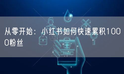 从零开始：小红书如何快速累积1000粉丝