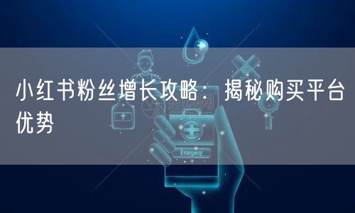 小红书粉丝增长攻略：揭秘购买平台优势