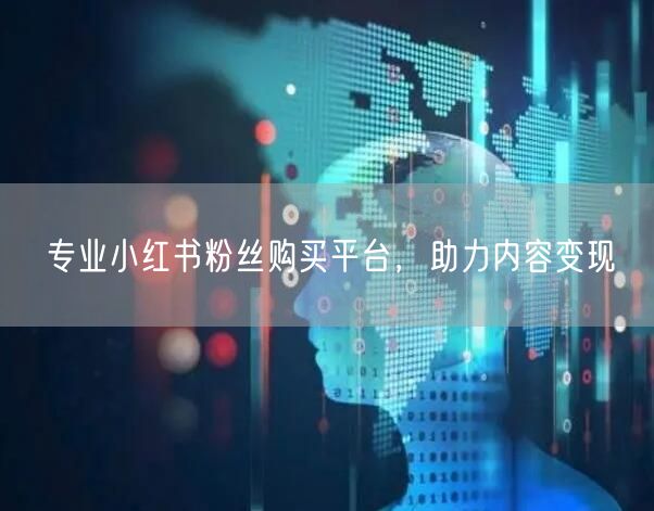 专业小红书粉丝购买平台，助力内容变现