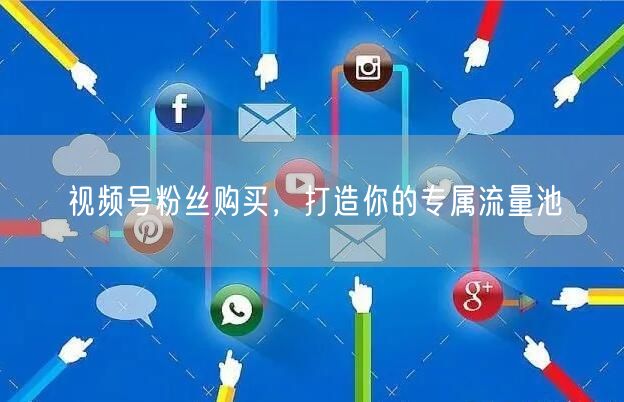 视频号粉丝购买，打造你的专属流量池